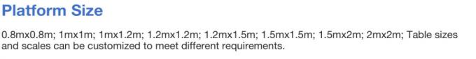 Platform Scale 0.8mx0.8m 2000kg Scale