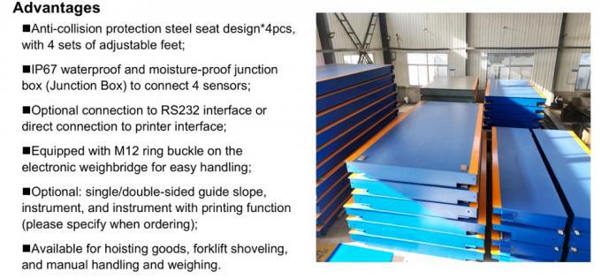 Scale Weighbridge with Load Cell for Weighing Trucks and Trailers