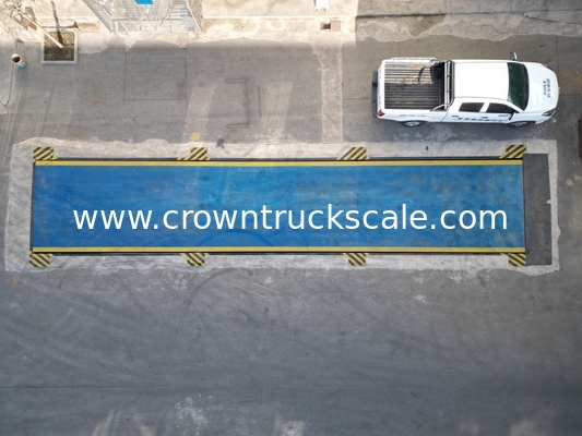                  Construction Site Feeding Electronic Ground Scales 100 120 150 200 Tons Truck Scale             