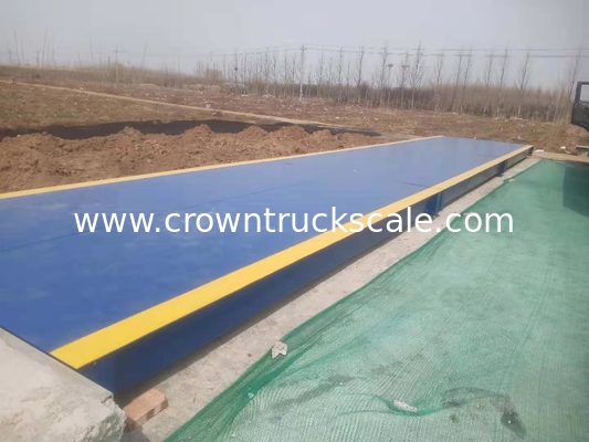                  100tons Electronic Digital Trailer Weighbridge with Indicator and Load Cell Transducer             