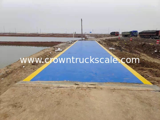                  100tons Electronic Digital Trailer Weighbridge with Indicator and Load Cell Transducer             
